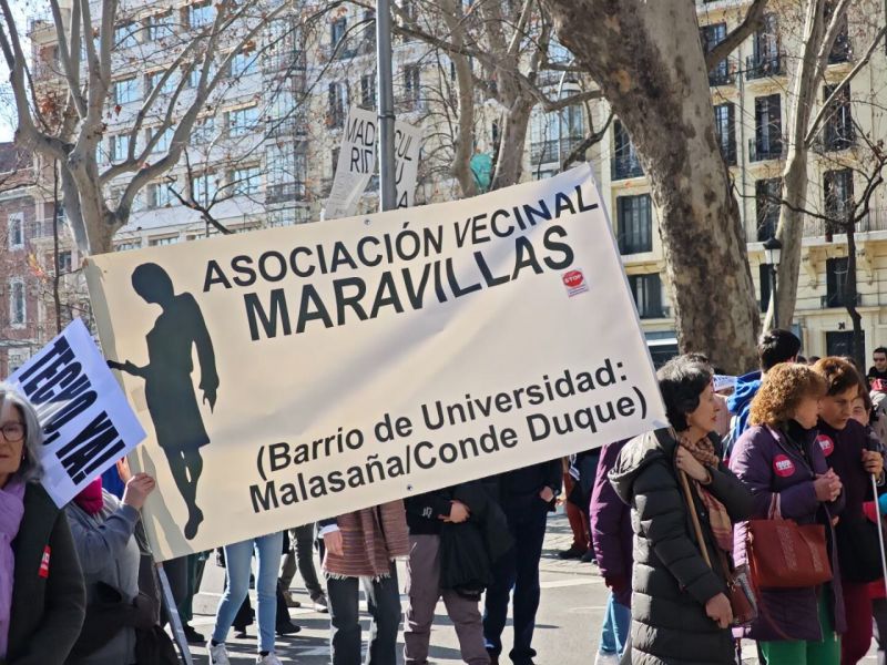 Vivienda manifestación en Madrid