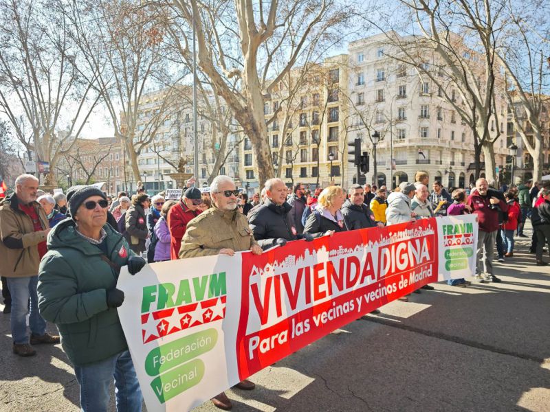 Vivienda manifestación en Madrid