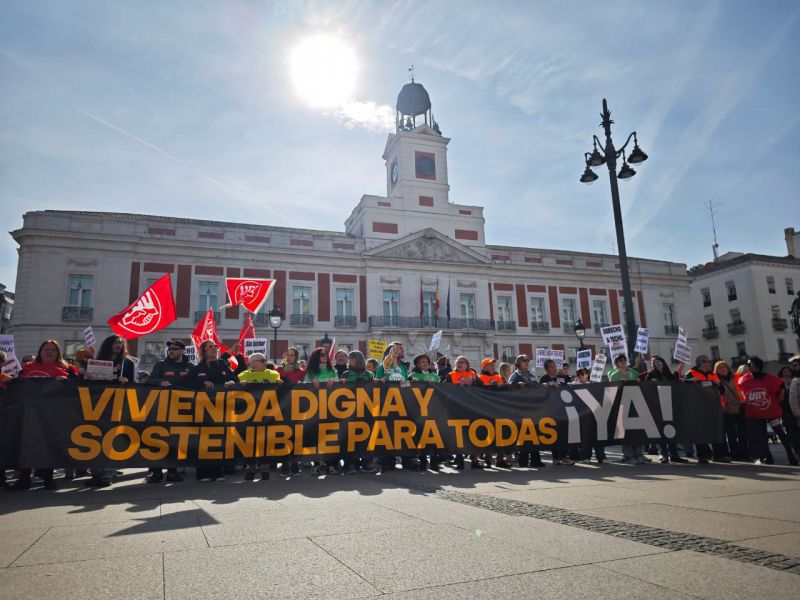 Vivienda manifestación en Madrid