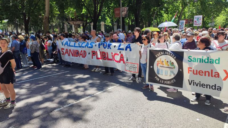 Marcha por la Sanidad Publica Madrid