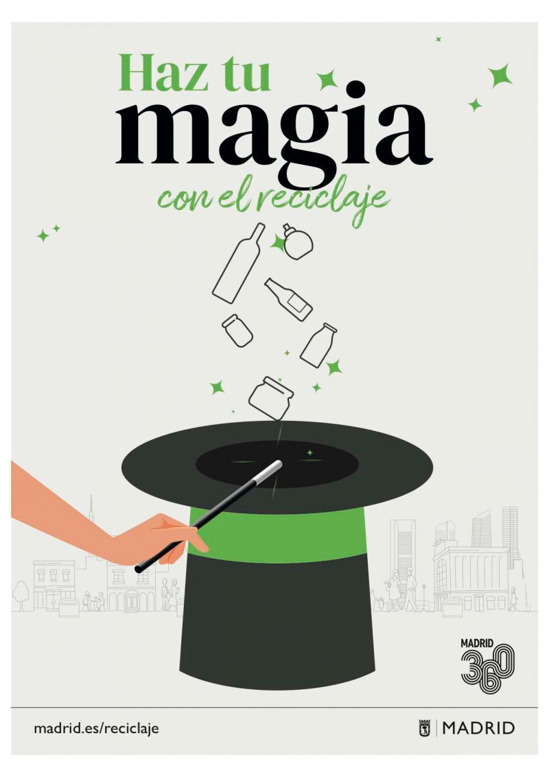 Nueva imagen campaña de reciclaje 'Haz tu magia' de Madrid