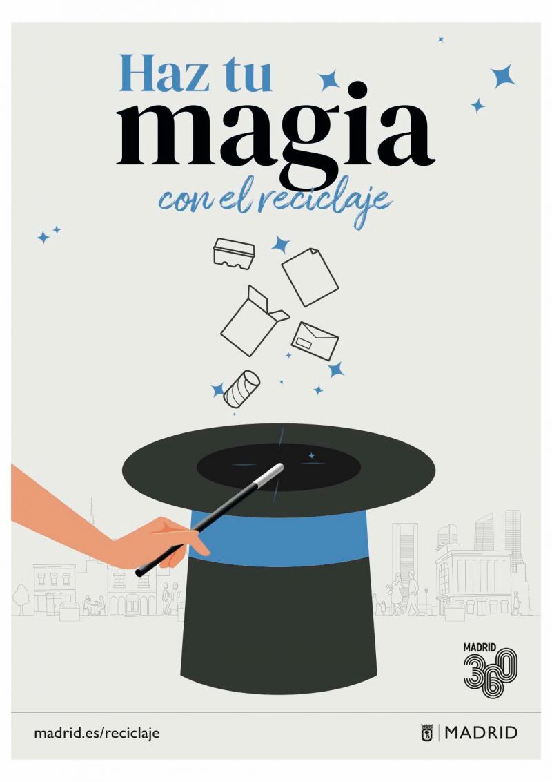 Nueva imagen campaña de reciclaje 'Haz tu magia' de Madrid