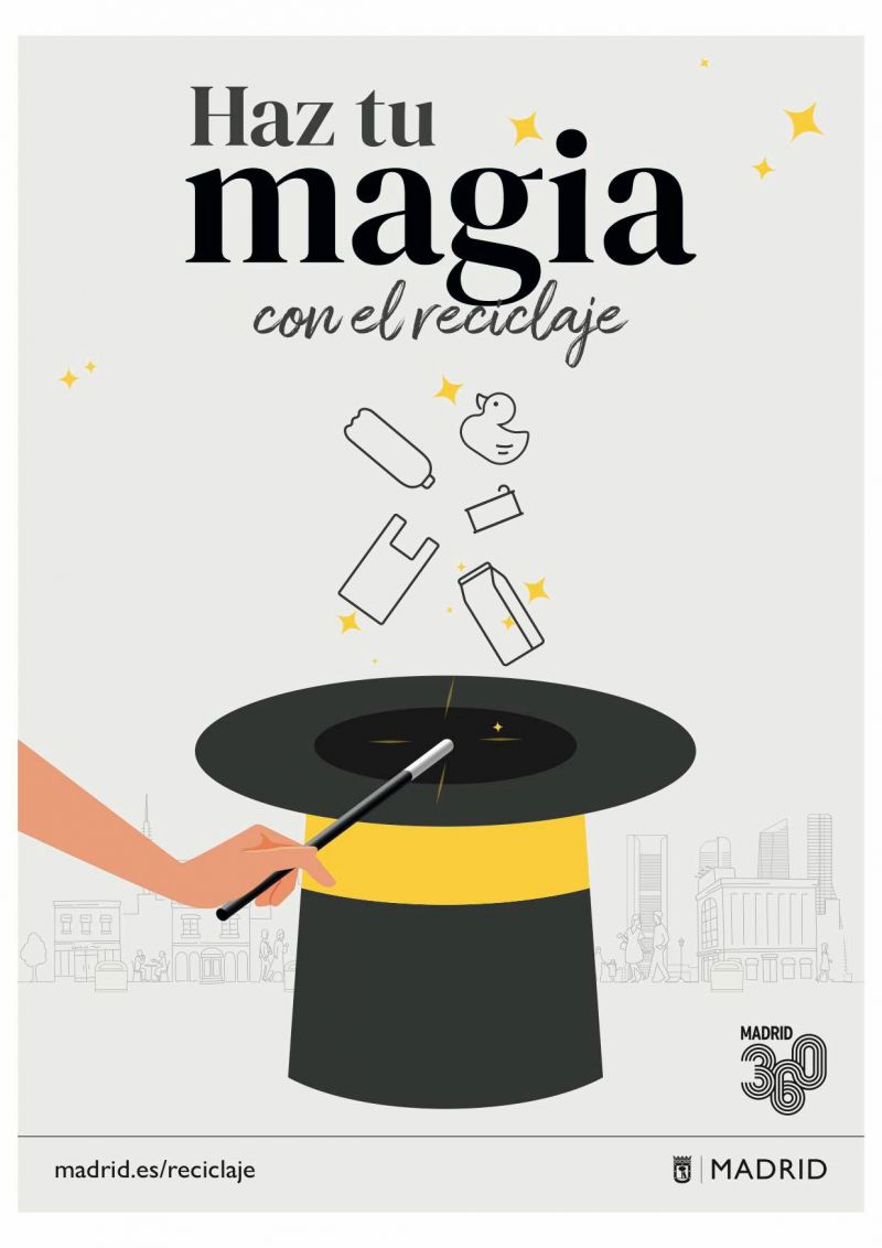 Nueva imagen campaña de reciclaje 'Haz tu magia' de Madrid