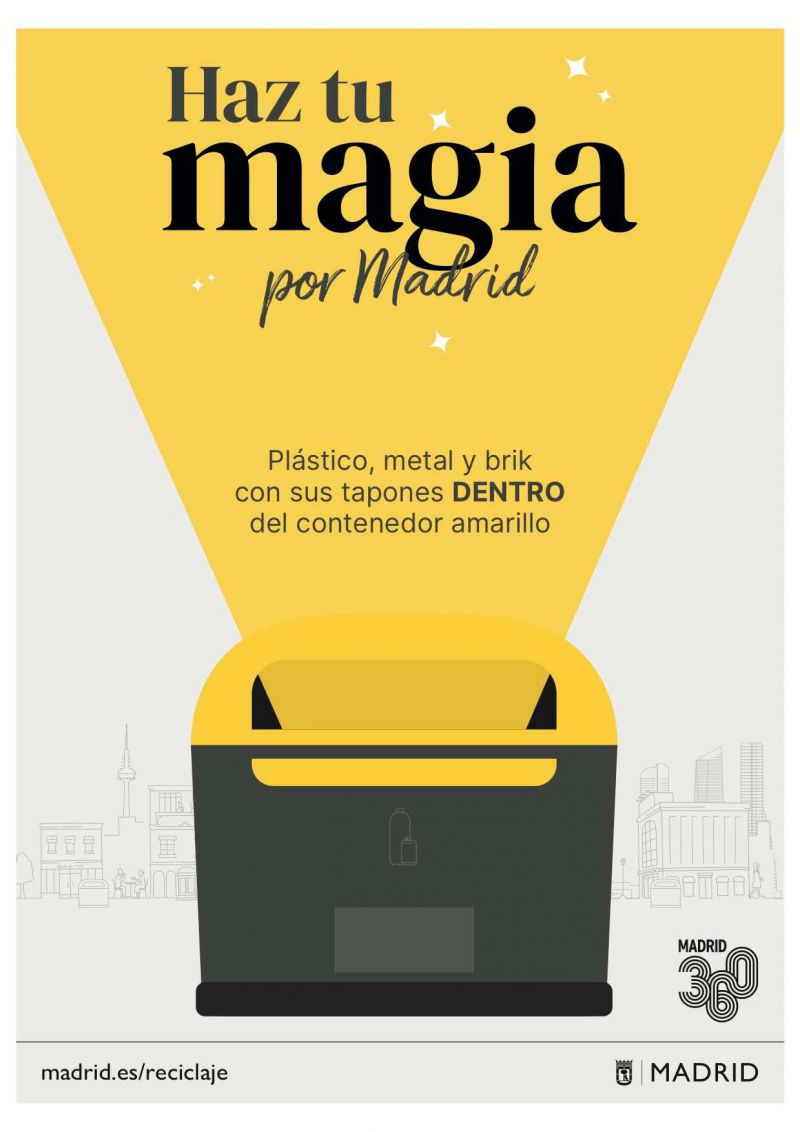 Nueva imagen campaña de reciclaje 'Haz tu magia' de Madrid