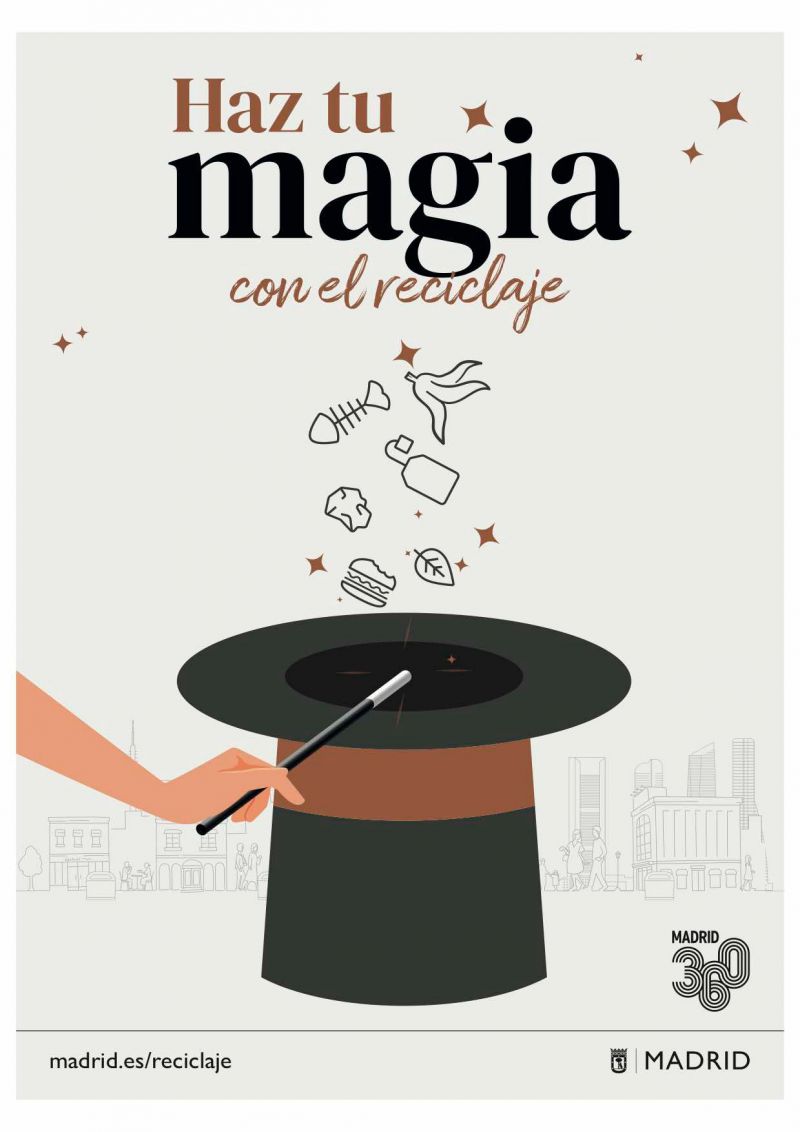 Nueva imagen campaña de reciclaje 'Haz tu magia' de Madrid