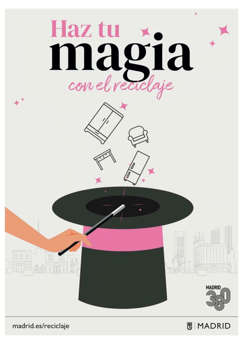Nueva imagen campaña de reciclaje 'Haz tu magia' de Madrid