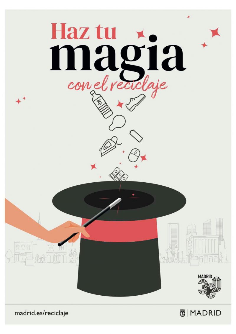 Nueva imagen campaña de reciclaje 'Haz tu magia' de Madrid