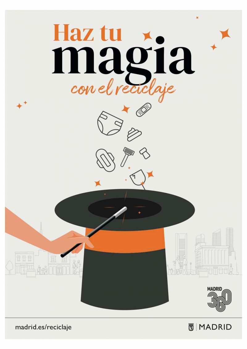 Nueva imagen campaña de reciclaje 'Haz tu magia' de Madrid