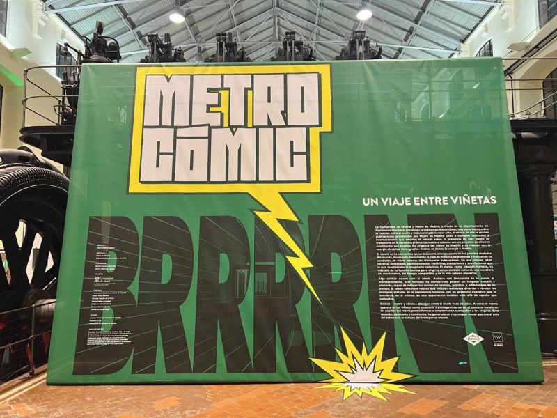 Exposición 'Metro Cómic, un viaje entre viñetas'