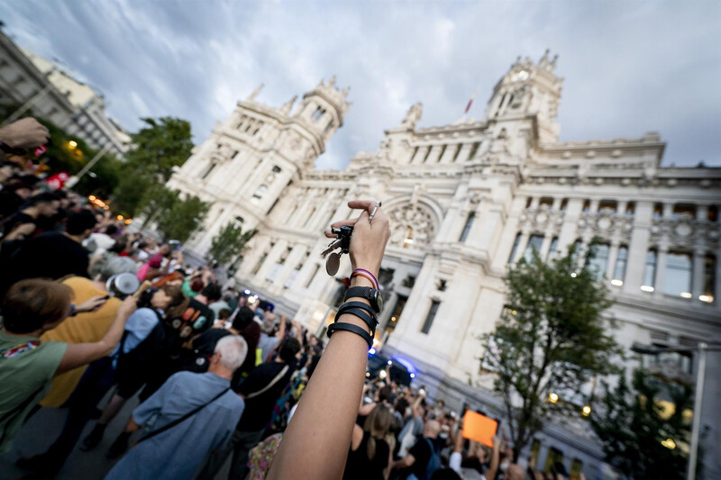 Manifestacion por la vivienda en Madrid