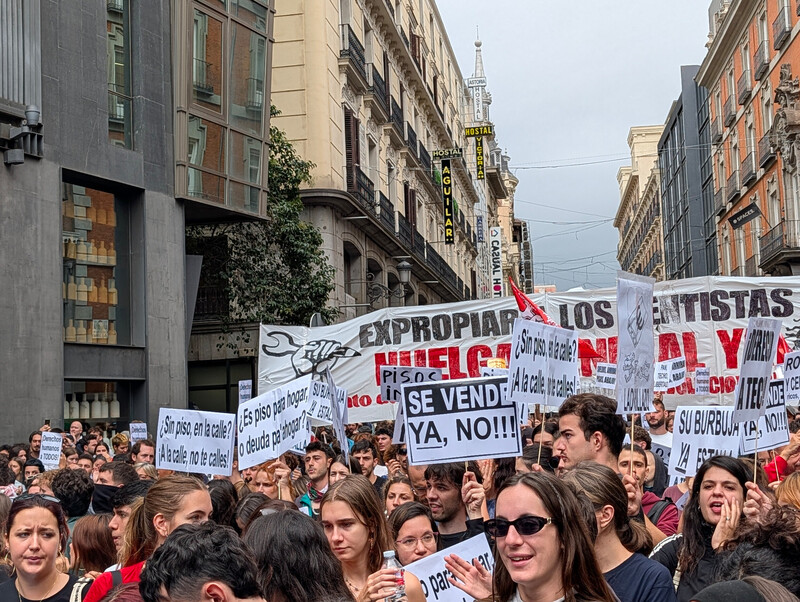 Manifestacion por la vivienda en Madrid